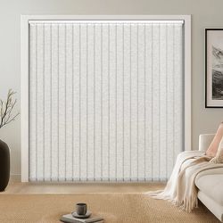 3851: LazBlinds Room Darkening Vertical Blinds Replacement Slats – Polyester Fabric for Sliding Glass Door, Patio & Windows, 82.5"x3.5", 25 Pack, Grey