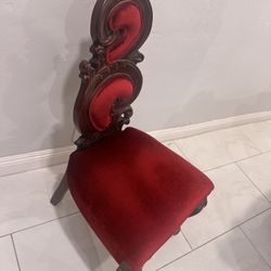 Accent Renaissance Chair ,carved wood detial