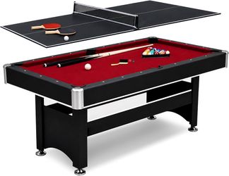 Pool Table & Ping Pong 6’ table Combo