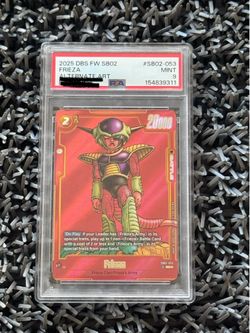 Dragon Ball Fusion World Manga sb02 -053 Alternate Art Frieza PSA 9