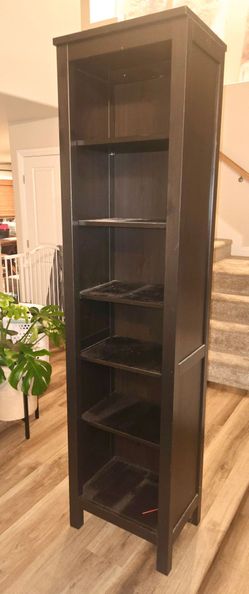 Ikea Hemnes Narrow Bookshelf Black/Brown Finish
