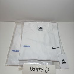 Palace x Nike tees Sz M & XL white color new