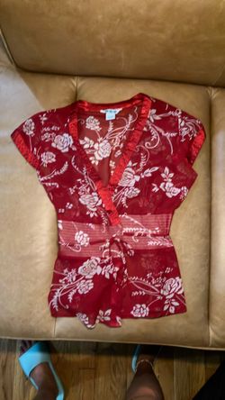 $1 Red Blouse Womens Small