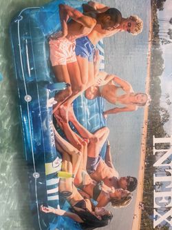 6 person pool ploat intex sea breeze island new