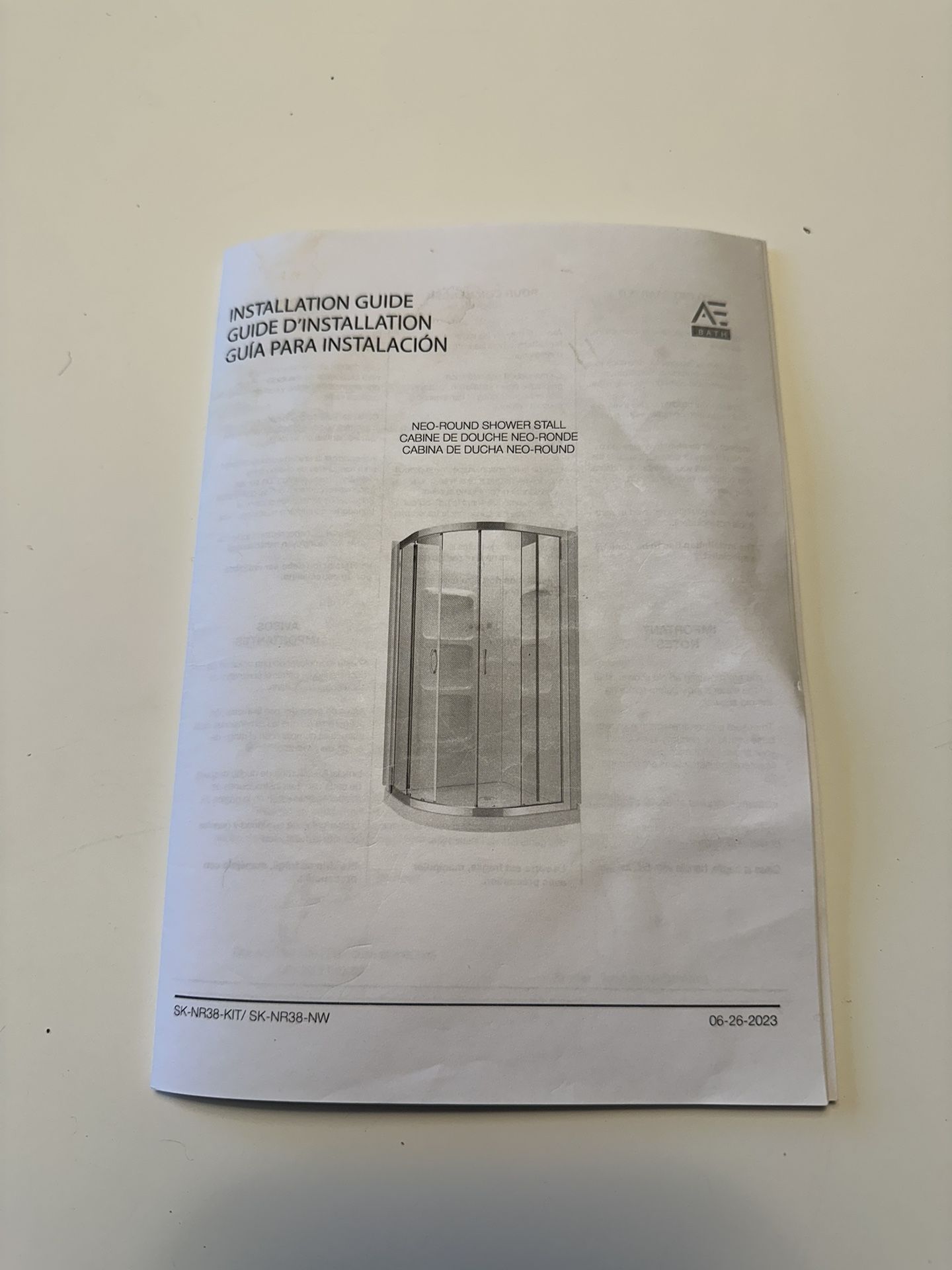 A&E Corner Shower Kit