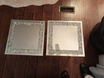 Diamond Glass End Tables 