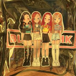 Blackpink Backpack Clear With Black Lining Used Like New 