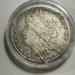 Moneda  De Un Dollar USA Del 1896 En Buen Estado 