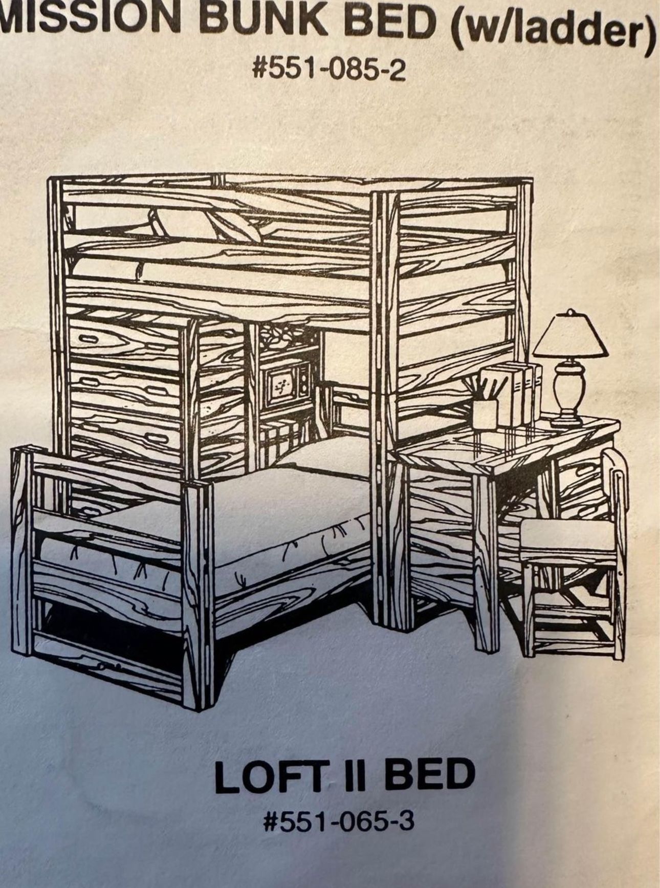 complete bedroom set - soild wood