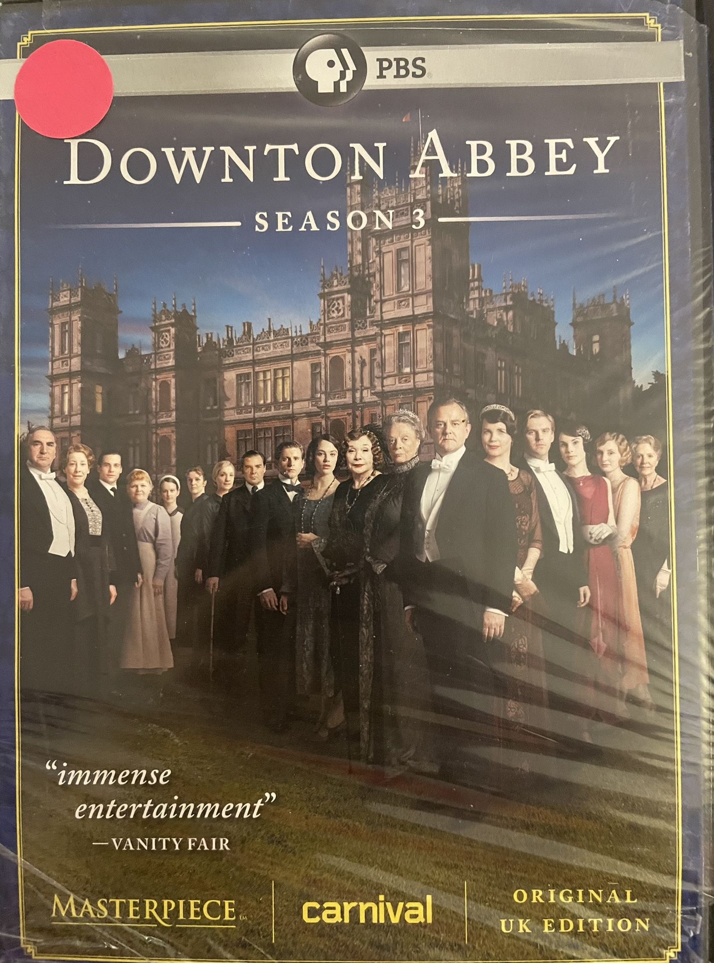 DOWNTON ABBEY The Complete 3rd Season (DVD-2012) NEW!