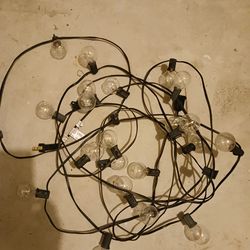 2 strands of outdoor lighting