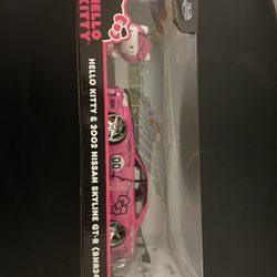 Jada Toys Hello Kitty 2002 Nissan Skyline GT-R (BNR34) 1/24 Scale Die Cast Figure