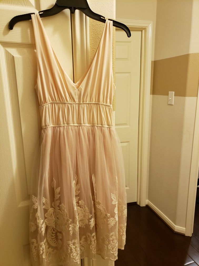 Nude party dress