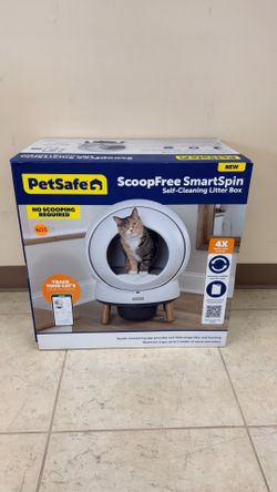 PETSAFE SCOOP FREE SMART SPIN SELF-CLEANING LITTER BOX