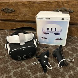 Meta Quest 3 (512GB) VR Headset Bundle + Case, Box & Accessories