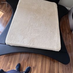 Queen  Low Profile Bed With 4 Padded Extensions 