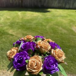 Handmade Ribbon Roses