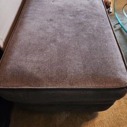 Grey Storage Ottoman 