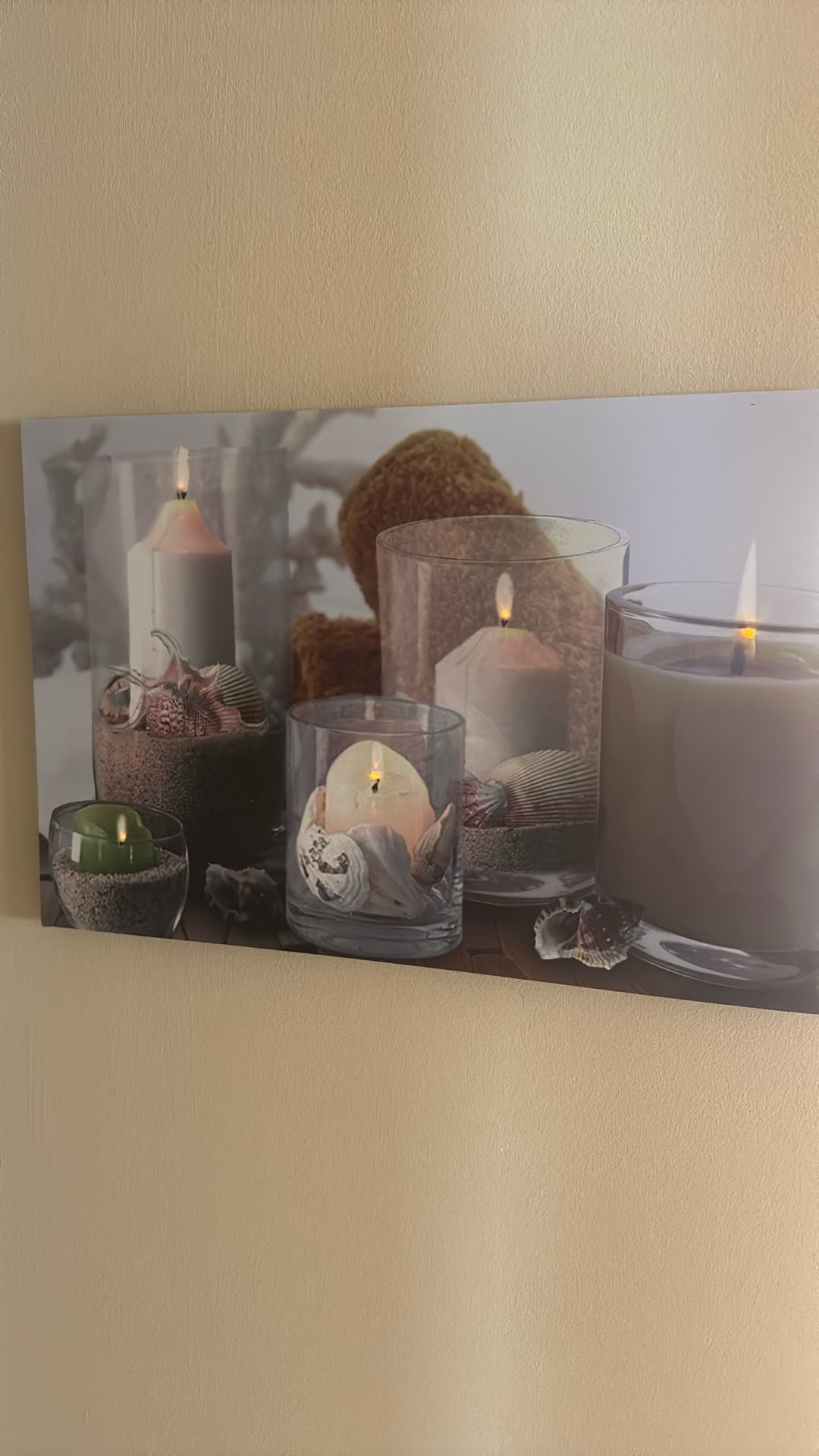 Amazing Flickering Candle Wall Art!