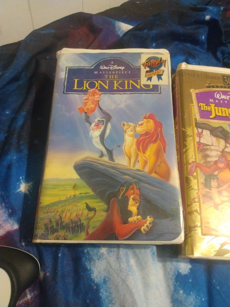 Old School Legendary VCR Lion King Jungle Book Bambi All Original And Work