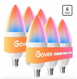 Govee E12 Led Bulb, Smart Light Bulbs Work with Matter, Alexa, Google Assistant