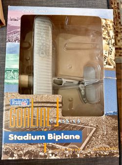 1996 Ertl NFL Goal Line Classics Stadium Biplane Coin Bank