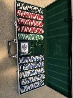 Poker Set with Metal Case