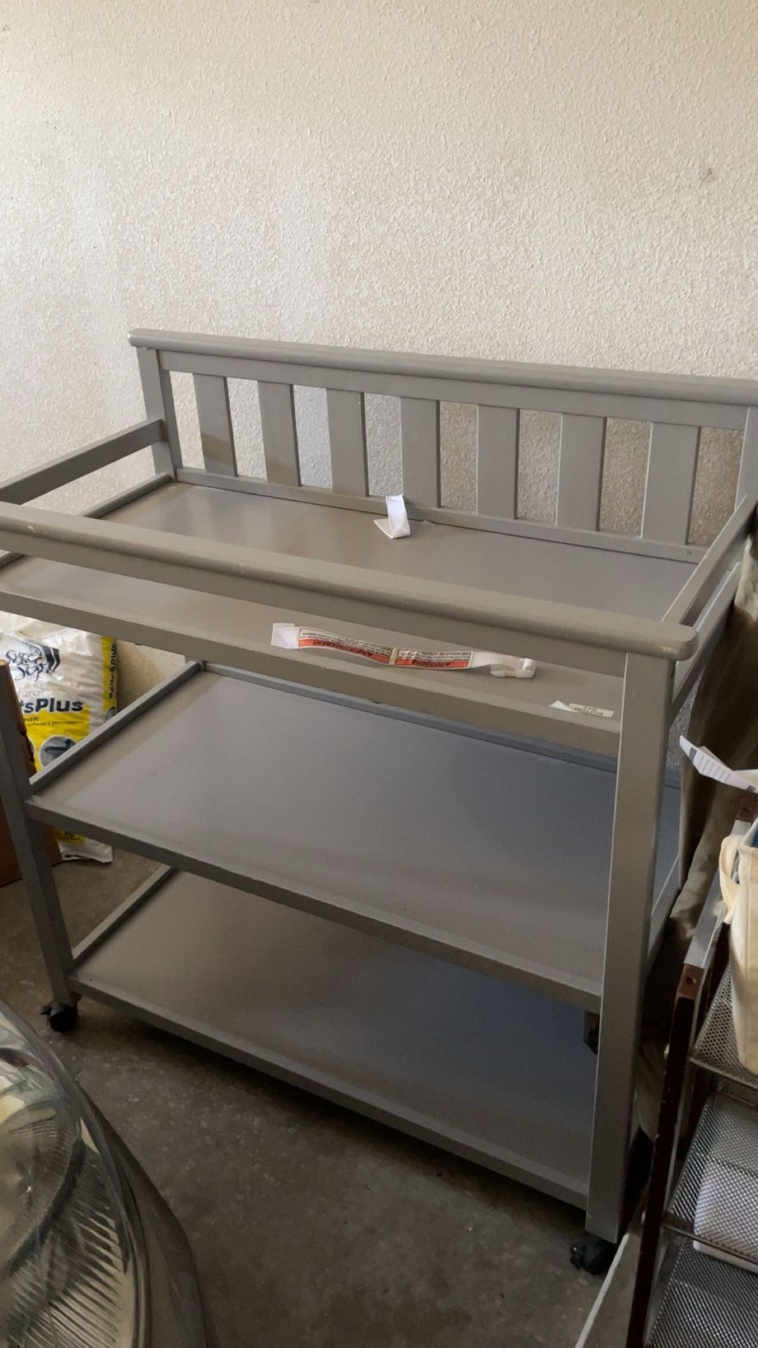 Baby Changing Table Gray