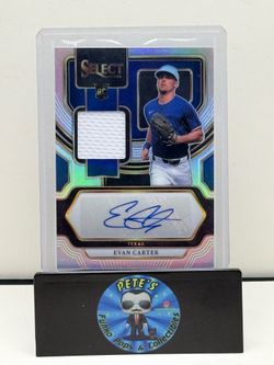 2024 Panini Select - Autographed Memorabilia Evan Carter #AM-EC /49