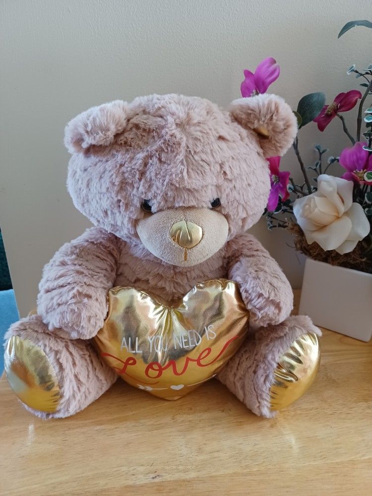 ¡ All You Need Is LOVE !! Heart Plush Teddy Bear