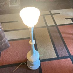 Iron Table Lamp   Vintage 3’ Tall. Very Heavy. 