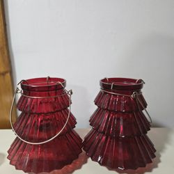 Red Candle Holders