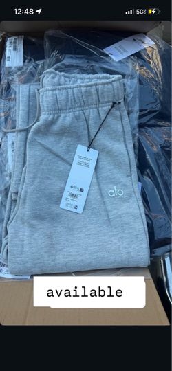 alo grey uncuffed sweats $50 small
