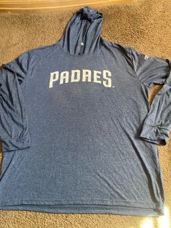 San Diego Padres Blue Lightweight Hoodie Shirt Size XL Adult