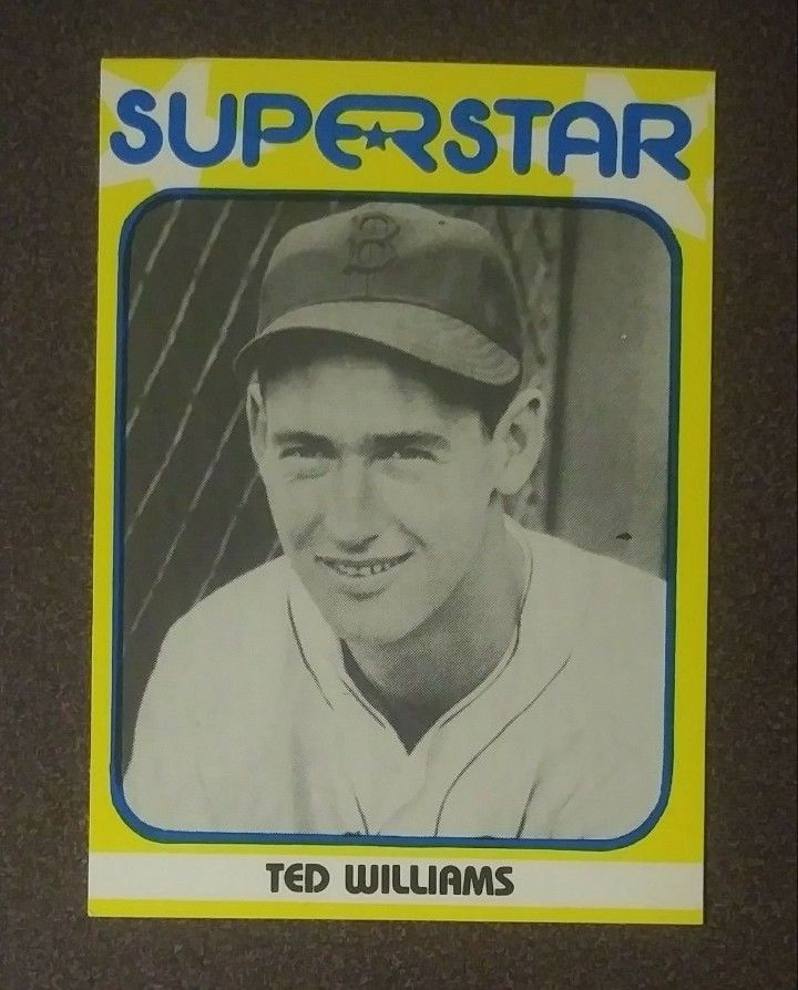 1980 Superstar Ted Williams Boston Red Sox #23 Baseball Card Vintage Collectible Sports MLB Special