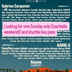 Coachella Sunday/ Shuffle 