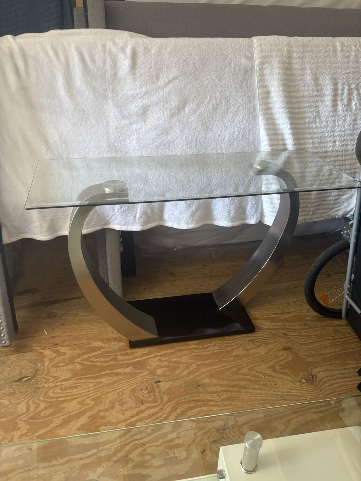 Contemporary Glass Console Table/ Hall Table
