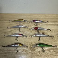 🎣 8pcs Floating Minnow Fishing Lures – Hard Bait Crankbaits 🎣