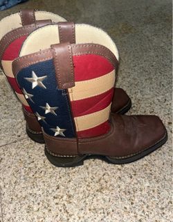 Youth Durango lil Rebel patriotic cowboy boots size 4