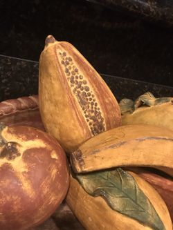 Huge 8 Piece Terra-cotta Fruit Bowl