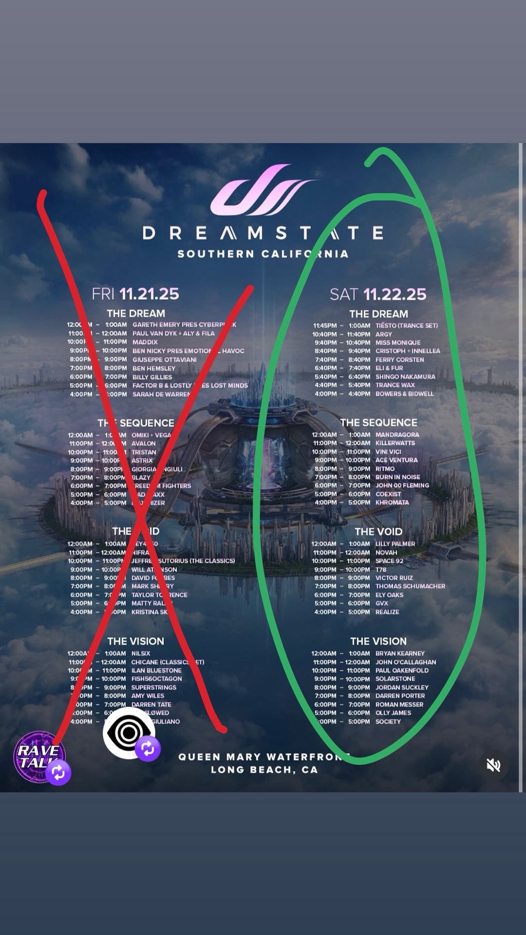 Dreamstate Saturday 1 Ticket