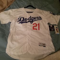 Dodgers Walker Buehler Majestic Jersey