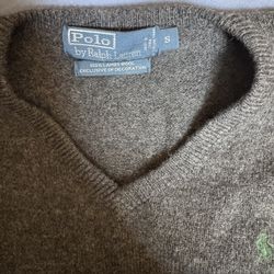 Polo Men’s Sz Small Lambs Wool Sweater