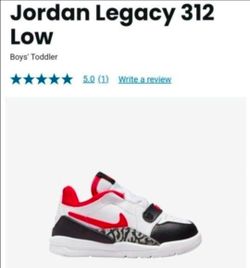 New Little Boys Toddler Infant Nike Jordan Legacy 312 Low Shoes Size 10c 10 Zapatos De Nino Tamanio 10