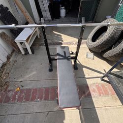 Olympic Straight Bar And Bench
