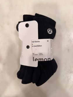Lululemon essentials socks black size M