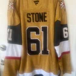 Mark Stone Vegas Golden Knights Gold Jersey New Size 56 XXL