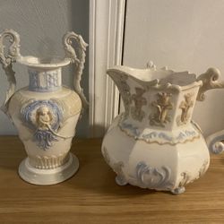 Vintage  pitcher and vase