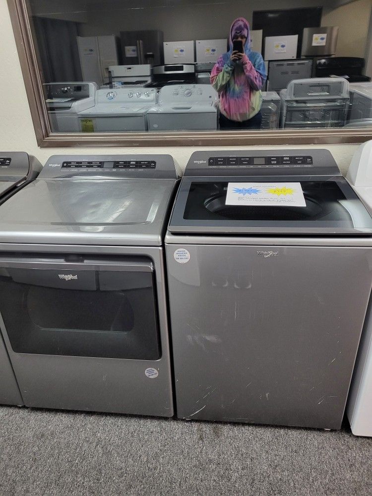 🤶Everything Must Go! 2021 Whirlpool Washer Dryer Electric Set-Warranty Included 