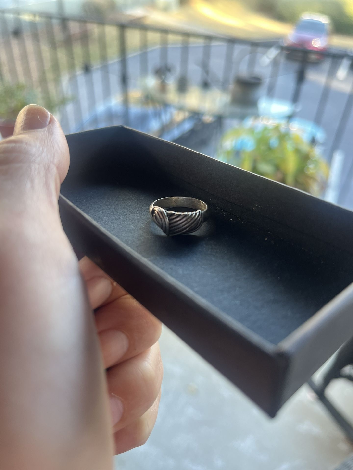 Vintage Silver-Tone Ring Mcm | Size 55 (US 7.5)